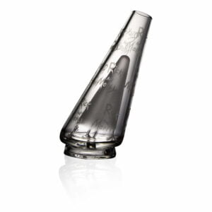 WIIDZ® Rick and Morty puffco peak pro glass attachment, facing west. The glass is the same as the OEM one from OG Peak, but with Rick and Morty logo on the body