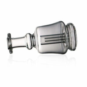 WIIDZ® Pico puffco peak pro glass attachment, lying down. The glass features small size.