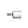 WIIDZ® Puffco Proxy Glass 14mm Direct Connector Adapter Attachment, lying down pointing west. The puffco proxy attachment is a simple direct connect with frosted connection tip.