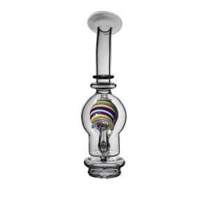 Puffco Peak glass attachment displayed at Wiidz Salon, facing north.