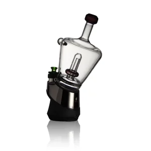 Puffco Peak glass attachment Wiidz Titan installed on device facing southeast
