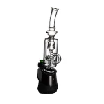 Puffco Peak glass attachment featuring a Wiidz barrel, expertly installed and oriented towards the southeast, capturing the essence of modern vaping accessories.
