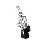 Puffco Peak glass attachment Wiidz barrel installed facing west, showcasing its sleek design and functionality for an enhanced vaping experience.