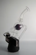 puffco peak glass attachment wiidz salon alt installed facing east scaled 1.webp Puffco Peak glass attachment installed on Wiidz salon, oriented to the east, showcasing a scaled 1 design for enhanced vaporization experience.