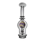 puffco peak glass attachment wiidz salon facing north.webp Puffco Peak glass attachment displayed at Wiidz Salon, featuring a sleek design and stylish aesthetics, oriented towards the north.