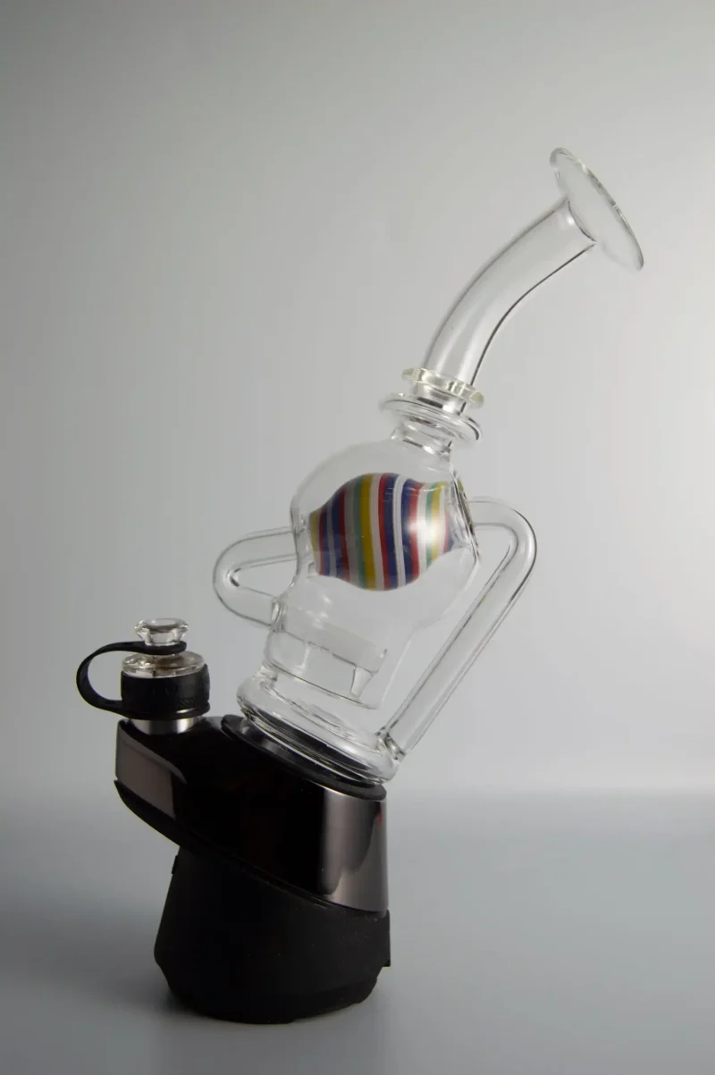 puffco peak glass attachment wiidz salon installed facing east scaled 1.webp Puffco Peak glass attachment installed at Wiidz Salon, facing east, showcasing its sleek design and functionality.