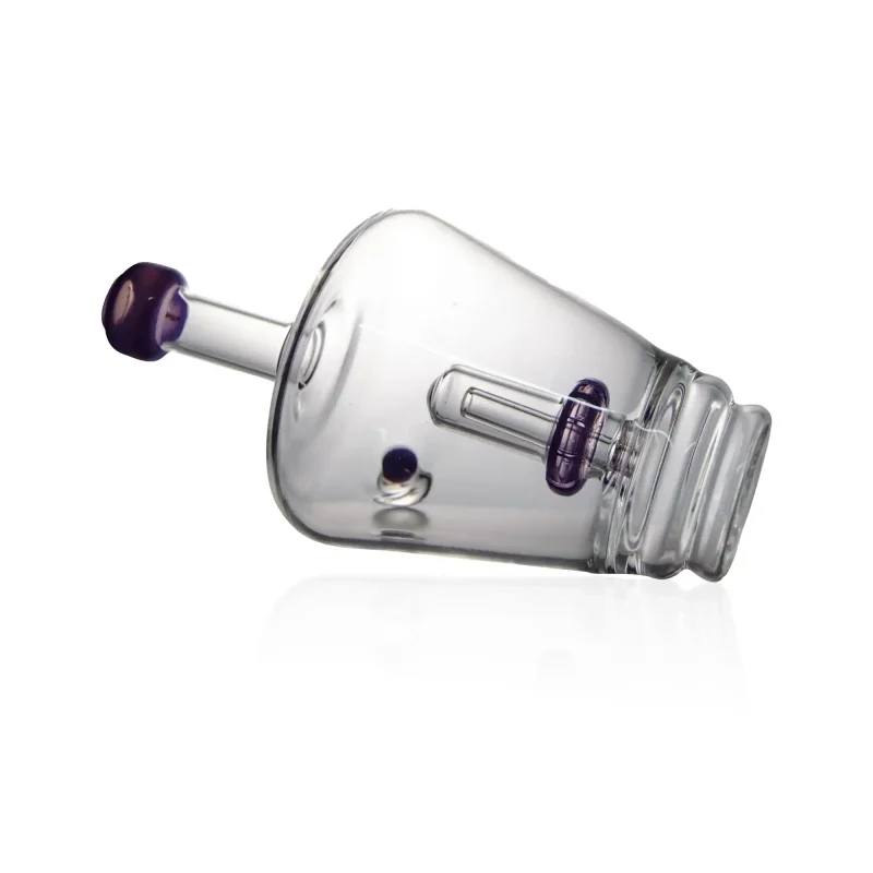 Puffco Peak glass attachment Wiidz Titan lying down, showcasing a sleek design and premium quality for enhanced dabbing experience.