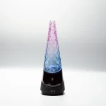 Puffco Peak glass Wiidz with Indiglow light, installed and facing south, showcasing its sleek design and vibrant illumination.