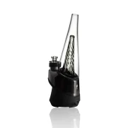Puffco Peak glass Wiidz original 2.0 in black installed, positioned facing southeast, showcasing its sleek design and functionality for a premium vaping experience.