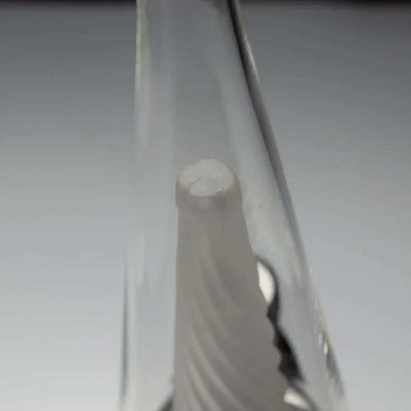 Top view of the Puffco Peak Glass Wiidz Original 2.0 showcasing its sleek design and craftsmanship.