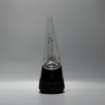 Puffco Peak Glass Wiidz Original 2.0 Clear installed, showcasing a sleek design facing south, ideal for enhancing your dabbing experience.