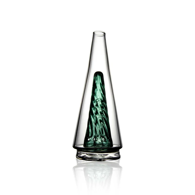 Puffco Peak Glass Wiidz Original 2.0 in Emerald Color Facing South - A Stylish Accessory for Your Dabbing Experience