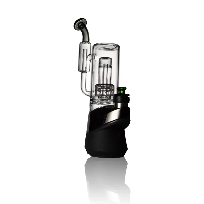 puffco peak pro glass attachment WIIDZ Badger installed facing northwest.webp Puffco Peak Pro glass attachment WIIDZ Badger installed in a northwest orientation, showcasing its stylish design and functionality for enhanced vaping experience.