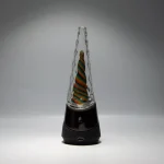 Puffco Peak Pro glass attachment installed in Wiidz, Cameroon, facing south, showcasing the unique design and features of the vaporizer.