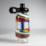 puffco peak pro glass attachment wiidz flask alt facing southeast.webp Puffco Peak Pro glass attachment for Wiidz flask, showcasing its sleek design and innovative features, captured from a southeastern angle for optimal viewing.