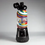 puffco peak pro glass attachment wiidz flask alt installed facing south.webp Puffco Peak Pro glass attachment installed on a Wiidz flask, positioned to the south for optimal functionality and style.