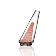 Puffco Peak Pro glass attachment featuring Wiidz design with a pumpkin, elegantly positioned facing west, ideal for portable vaping enthusiasts.