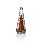 Puffco Peak Pro glass attachment featuring Wiidz Tigre design facing south, showcasing its unique artistic style and functionality for enhanced dabbing experience.