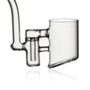 Close shot of Puffco Proxy glass attachment featuring Wiidz Buba design, showcasing its detailed craftsmanship and unique aesthetic.