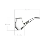 Puffco Proxy glass attachment featuring Wiidz Wizard design, compact size, and facing west orientation for enhanced vaping experience.