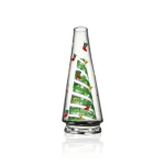 puffco glass wiidz christmas facing front style2.webp Stylish Puffco glass Wiidz design featuring a festive Christmas theme, showcasing a front view of the elegant piece suitable for holiday celebrations.