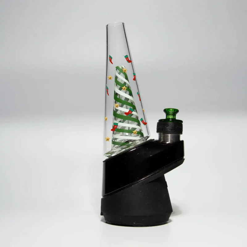 Puffco Glass Wiidz Christmas installation facing west in a stylish design, showcasing modern aesthetics and functionality.