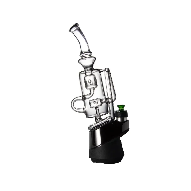 Puffco Peak glass attachment Wiidz barrel installed facing west, showcasing its sleek design and functionality for an enhanced vaping experience.