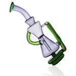 puffco peak glass attachment wiidz dark elf tilted.webp Puffco Peak glass attachment featuring the Wiidz Dark Elf design, showcasing a tilted perspective for a unique aesthetic appeal.
