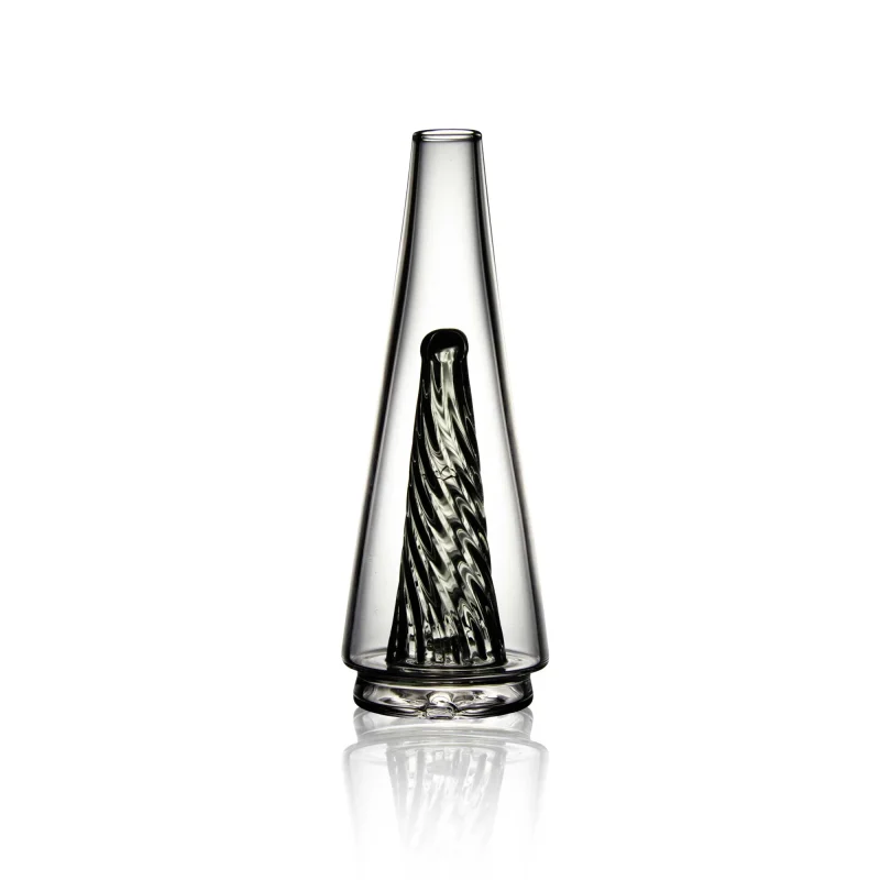 Puffco Peak Glass Wiidz Original 2.0 in Black, showcasing its sleek design and modern aesthetics, capturing the essence of contemporary dabbing accessories, with a focus on quality and functionality, oriented north.