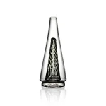 puffco peak glass wiidz original2.0 black facing south.webp Puffco Peak Glass Wiidz Original 2.0 in black, elegantly designed for optimal performance, showcased in a south-facing view.
