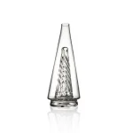 puffco peak glass wiidz original2.0 clear facing south.webp Puffco Peak Glass Wiidz 2.0 in Clear, showcasing a stylish design facing south, perfect for concentrate enthusiasts.