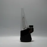 puffco peak glass wiidz original2.0 clear installed facing west.webp Clear Puffco Peak Glass Wiidz 2.0 installed, facing west, showcasing sleek design and premium quality for optimal dabbing experience.
