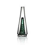 puffco peak glass wiidz original2.0 emerald facing north.webp Puffco Peak glass Wiidz Original 2.0 in emerald color, positioned facing north, showcasing its unique design and high-quality craftsmanship for a premium vaping experience.