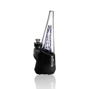Puffco Peak Glass Wiidz Original 2.0 in Lavender, elegantly installed and positioned facing southeast, showcasing its unique design and vibrant color.