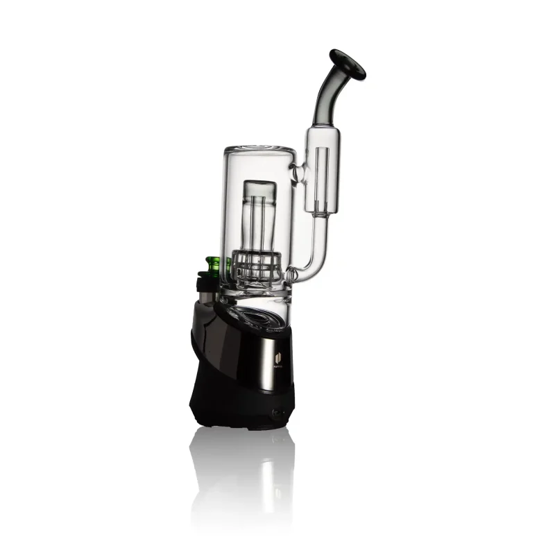 Puffco Peak Pro glass attachment WIIDZ Badger installed facing southwest, showcasing its sleek design and enhancing the vaping experience.