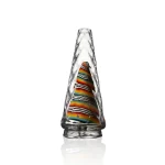 puffco peak pro glass attachment wiidz diamond facing south.webp Puffco Peak Pro glass attachment from Wiidz featuring diamond design facing south, perfect for enhancing your dabbing experience.