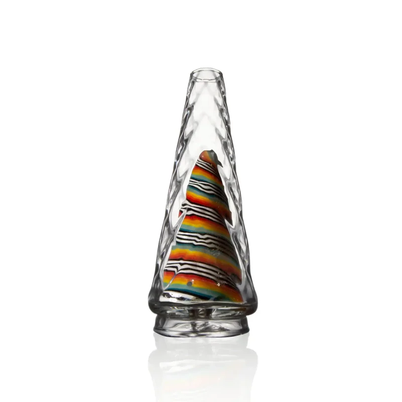 Puffco Peak Pro glass attachment from Wiidz featuring diamond design facing south, perfect for enhancing your dabbing experience.