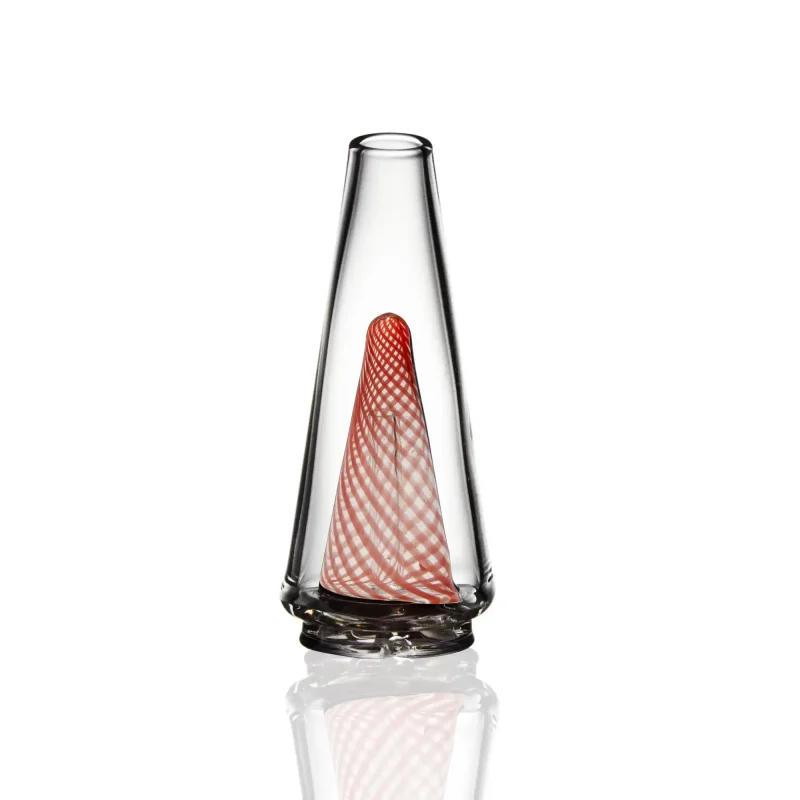Puffco Peak Pro glass attachment featuring a whimsical Wiidz pumpkin design, oriented to face north, perfect for enhancing your dabbing experience.