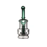 puffco peak pro glass attachment wiidz sherlock green facing north.webp Puffco Peak Pro glass attachment in Wiidz Sherlock Green design, showcasing a unique aesthetic, oriented facing north, ideal for enhancing your dabbing experience.