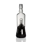 puffco peak pro glass attachment wiidz tipsy black installed facing south with shadow.webp Puffco Peak Pro equipped with Wiidz Tipsy Black glass attachment, installed facing south, showcasing its unique design and casting a shadow.