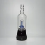 puffco peak pro glass attachment wiidz tipsy blue installed facing south white background.webp Puffco Peak Pro glass attachment in Wiidz Tipsy Blue, installed facing south against a white background.