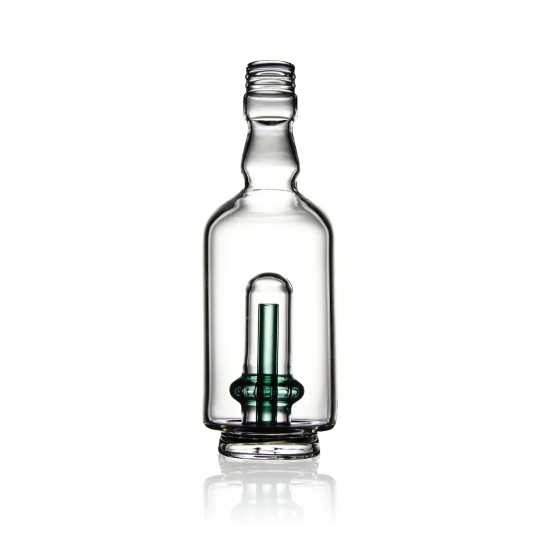 Puffco Peak Pro glass attachment in Wiidz Tipsy Green, featuring a sleek and stylish design, standing straight for optimal performance and aesthetic appeal.
