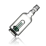 puffco peak pro glass attachment wiidz tipsy green tilted.webp Puffco Peak Pro glass attachment in Wiidz Tipsy Green tilted angle, showcasing its stylish design and functionality for an enhanced dabbing experience.