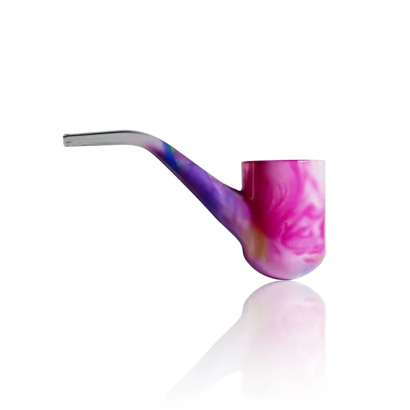 Puffco Proxy Glass WIIDZ Cosmic Pipes in a Galaxy design facing west, showcasing unique craftsmanship and artistic flair.